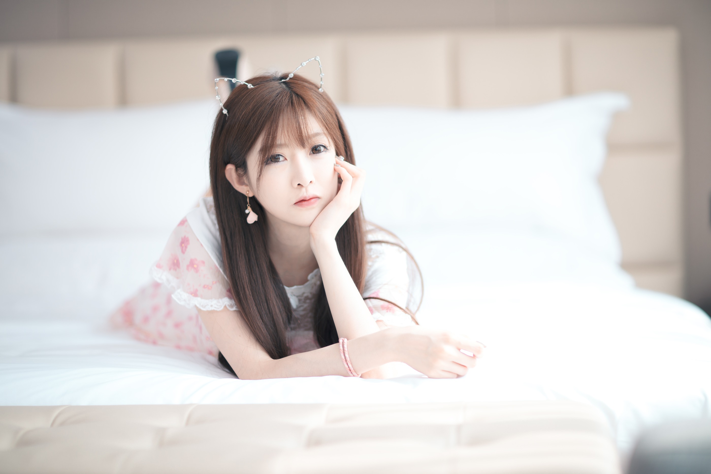 图片[1]-王羽杉 – NO.006 粉色连衣裙[16P]-XikXak